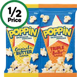 Woolworths Poppin Microwave Popcorn offer