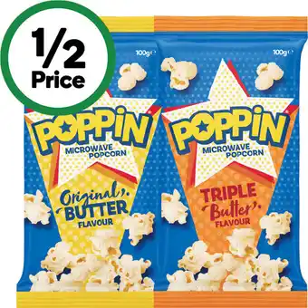 Woolworths Poppin Microwave Popcorn offer