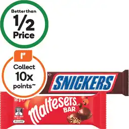 Woolworths Mars Medium Chocolate Bars offer