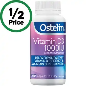 Woolworths Ostelin Vitamin D3 1000IU Capsules offer