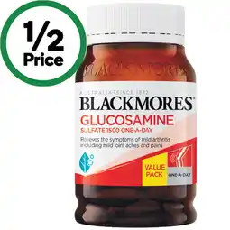 Woolworths Blackmores Glucosamine Sulfate 1500mg Tablets offer