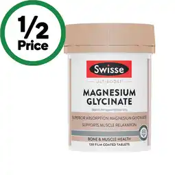 Woolworths Swisse Ultiboost Magnesium Glycinate Tablets offer