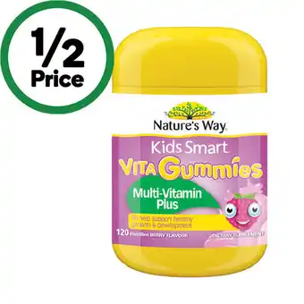 Woolworths Nature’s Way Kids Smart Vita Gummies Multi-Vitamin Plus offer