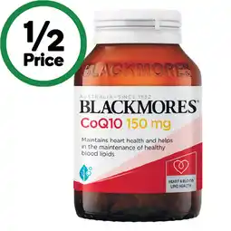 Woolworths Blackmores CoQ10 150mg Heart & Blood Lipid Health Capsules offer