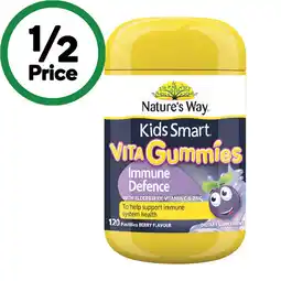 Woolworths Nature’s Way Kids Smart Vita Gummies Immune Defence offer