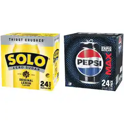 Woolworths Pepsi Max, Mountain Dew, Solo Zero Sugar or Sunkist Zero Sugar Soft Drink Varieties 24 x 375ml offer