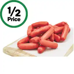 Woolworths Don Cocktail or Thin Frankfurts – From the Deli offer