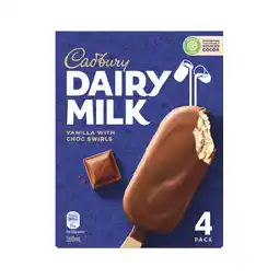 Woolworths Cadbury Ice Cream Sticks offer