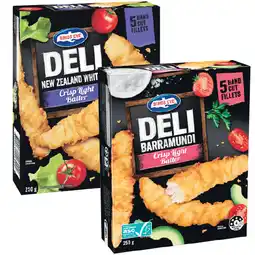 Woolworths Birds Eye Deli Fish or Snacking Varieties 225-250g offer