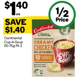 Woolworths Continental Cup-A-Soup offer