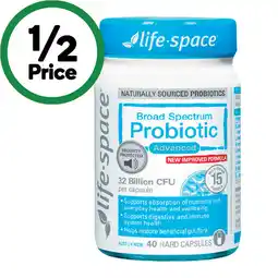 Woolworths Life-Space Broad Spectrum Probiotic Capsules offer