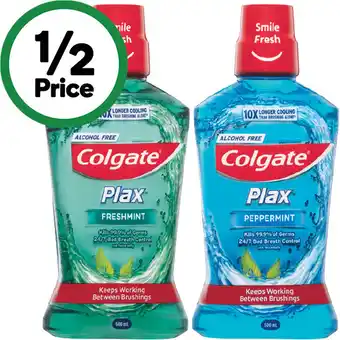 Woolworths Colgate Plax Mouthwash offer