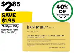 Woolworths Freshwater Farm Body Bar offer