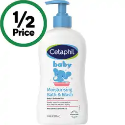 Woolworths Cetaphil Baby Wash Delicate Skin or Gentle Wash Shampoo 400ml offer