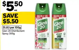 Woolworths Glen 20 Disinfectant Spray offer