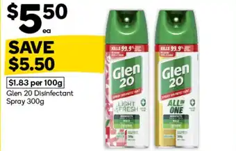 Woolworths Glen 20 Disinfectant Spray offer