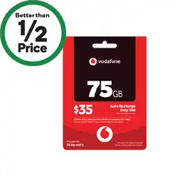 Woolworths Vodafone $35 Starter Pack offer