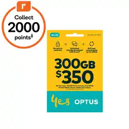 Woolworths Optus $350 SIM Starter Kit° offer