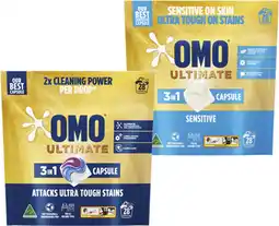 Coles Omo Ultimate 3 In 1 Laundry Capsules offer