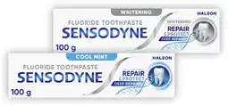 Coles Sensodyne Repair & Protect Whitening or Cool Mint Toothpaste 100g offer