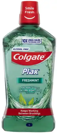 Coles Colgate Plax Fresh Mint Mouthwash offer