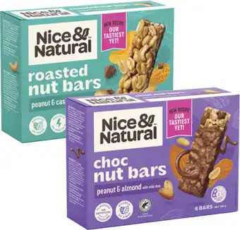 Coles Nice & Natural Nut Bars-192g offer