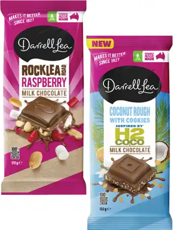 Coles Darrell Lea Block Chocolate-170g offer