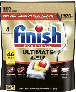 Coles Finish Ultimate Plus Dishwashing Tablets offer