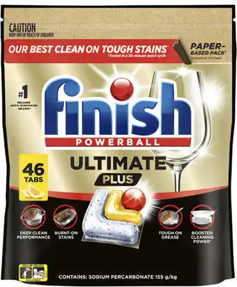 Coles Finish Ultimate Plus Dishwashing Tablets offer