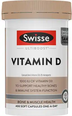 Coles Swisse Ultiboost Vitamin D Capsules offer