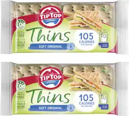Coles Tip Top Thins 240g offer