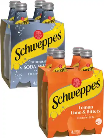 Coles Schweppes Mixers, Soft Drink or Mineral Water 4x300mL offer