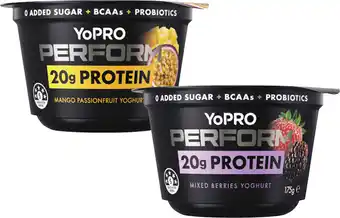 Coles YoPro Perform High Protein Yoghurt Pot No Added Sugar offer