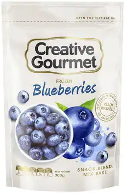 Coles Creative Gourmet Frozen Blueberries offer