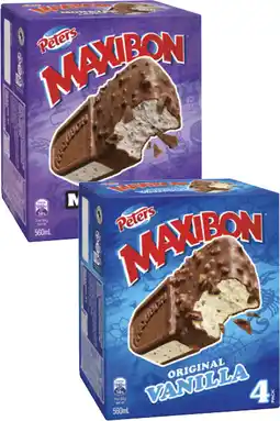 Coles Peters Maxibon 560mL offer