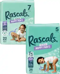 Coles Rascals Premium Nappy Pants-29 Pack offer
