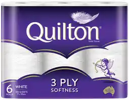 Coles Quilton 3-Ply White Toilet Paper offer