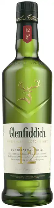 Coles Glenfiddich 12YO Single Malt Scotch Whisky offer