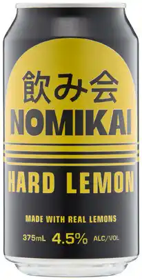 Coles Nomikai Alcoholic Lemon Cans offer