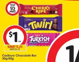 Coles Cadbury Chocolate Bar offer