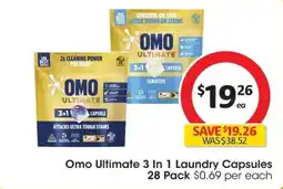 Coles Omo Ultimate 3 In 1 Laundry Capsules offer