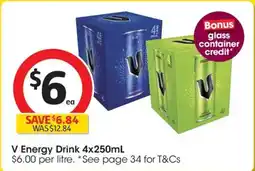 Coles V Energy Drink offer