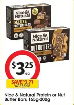 Coles Nice & Natural Protein or Nut Butter Bars offer