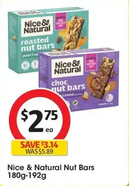 Coles Nice & Natural Nut Bars offer