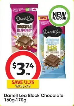 Coles Darrell Lea Block Chocolate offer