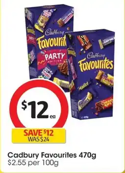 Coles Cadbury Favourites offer