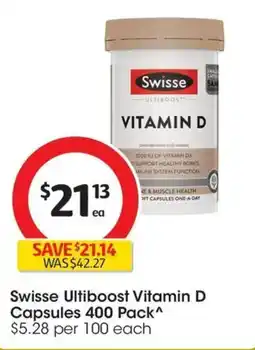 Coles Swisse Ultiboost Vitamin D Capsules offer