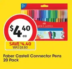 Coles Faber Castell Connector Pens offer