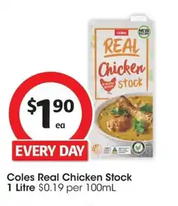 Coles Coles Real Chicken Stock offer