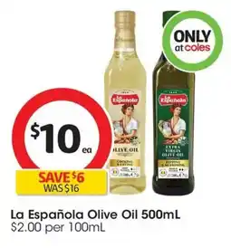Coles La Española Olive Oil offer